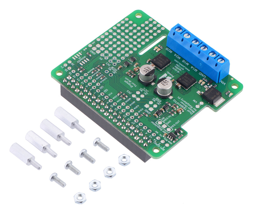 Dual TB9051FTG Motor Driver for Raspberry Pi (Assembled)