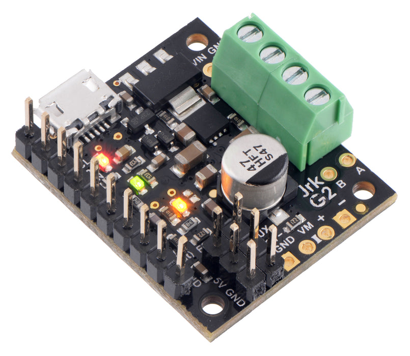 Jrk G2 21v3 USB Motor Controller with Feedback (Connectors Soldered)