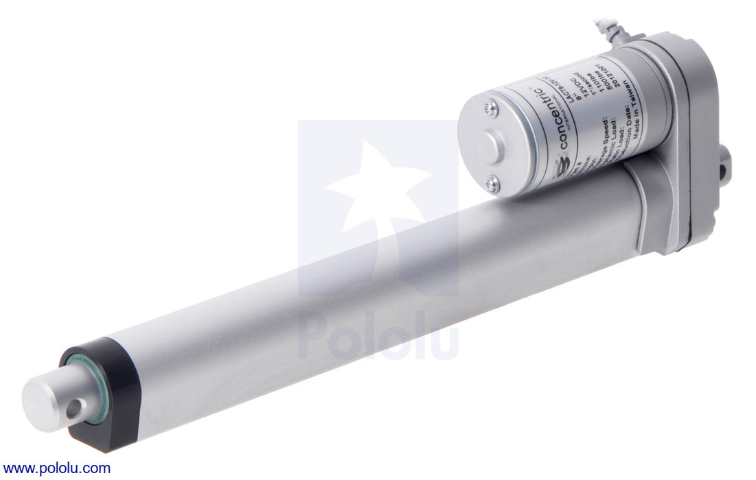 Glideforce LACT8-12V-10 Light-Duty Linear Actuator: 25kgf, 8" Stroke (7.8" Usable), 1.1"/s, 12V