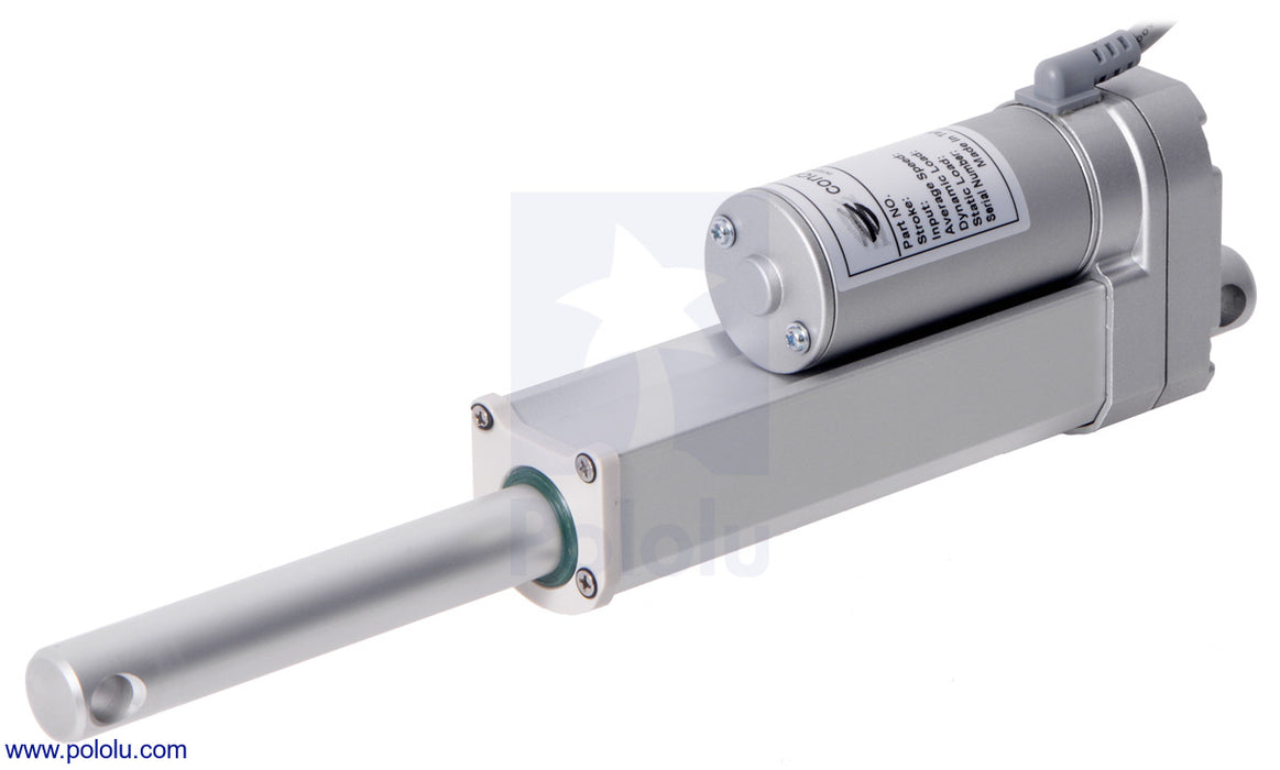 Glideforce MD122012 Medium-Duty Linear Actuator: 100kgf, 12" Stroke (11.8" Usable), 0.58"/s, 12V