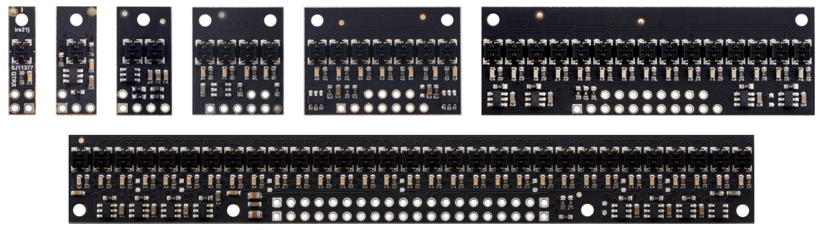 QTR-HD-03A Reflectance Sensor Array: 3-Channel, 4mm Pitch, Analog Output