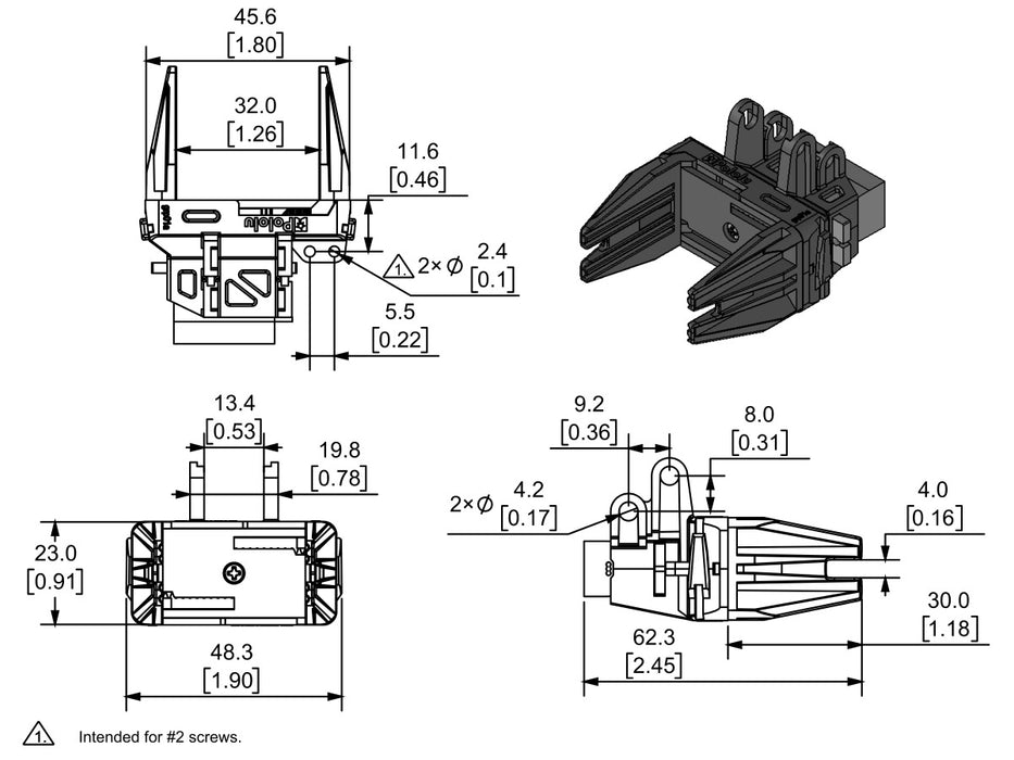 Micro Gripper Kit with Position Feedback Servo