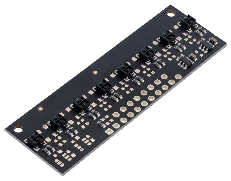 QTRX-MD-08A Reflectance Sensor Array: 8-Channel, 8mm Pitch, Analog Output, Low Current