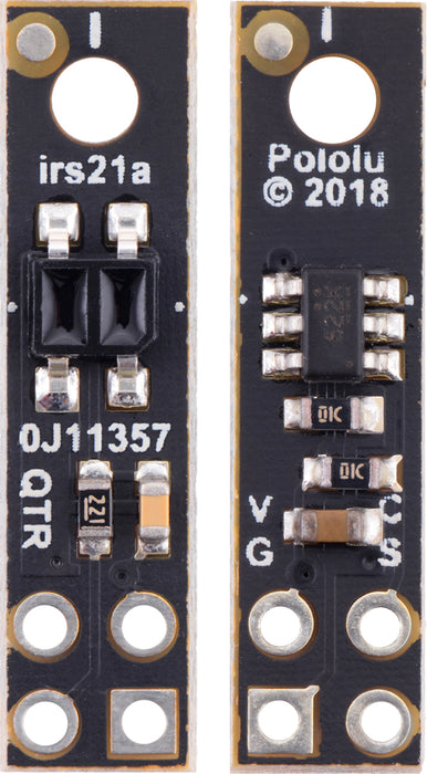 QTR-HD-01RC Reflectance Sensor: 1-Channel, 5mm Wide, RC Output