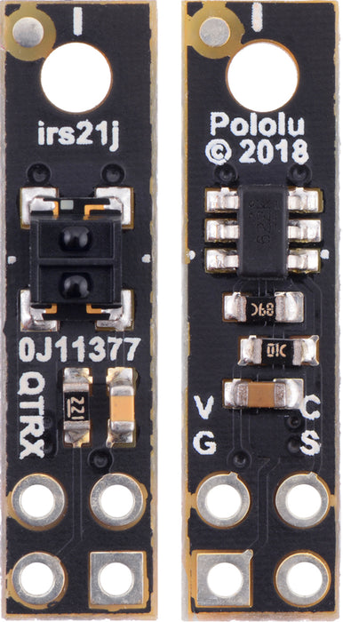 QTRX-HD-01RC Reflectance Sensor: 1-Channel, 5mm Wide, RC Output, Low Current