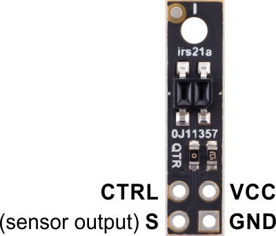 QTR-HD-01A Reflectance Sensor: 1-Channel, 5mm Wide, Analog Output