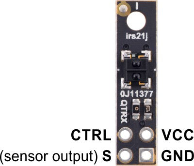 QTRX-HD-01A Reflectance Sensor: 1-Channel, 5mm Wide, Analog Output, Low Current