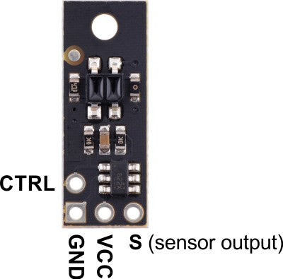 QTR-MD-01A Reflectance Sensor: 1-Channel, 7.5mm Wide, Analog Output