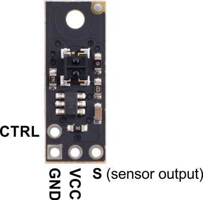 QTRX-MD-01A Reflectance Sensor: 1-Channel, 7.5mm Wide, Analog Output, Low Current