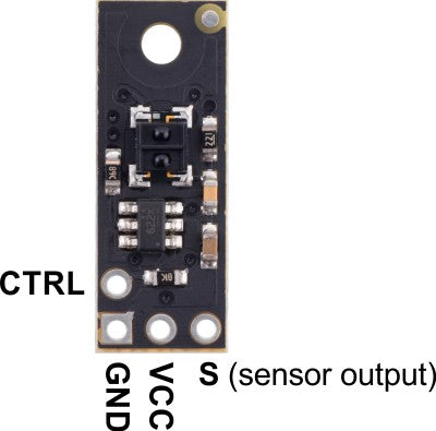 QTRX-MD-01RC Reflectance Sensor: 1-Channel, 7.5mm Wide, RC Output, Low Current 