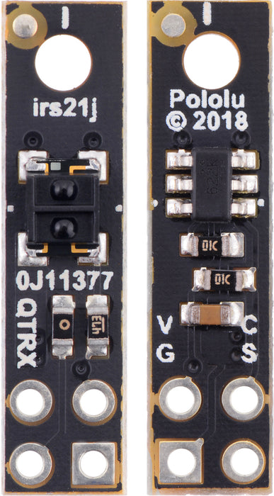 QTRXL-HD-01A Reflectance Sensor: 1-Channel, 5mm Wide, Analog Output, Long Range