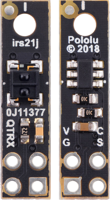 QTRXL-HD-01RC Reflectance Sensor: 1-Channel, 5mm Wide, RC Output, Long Range