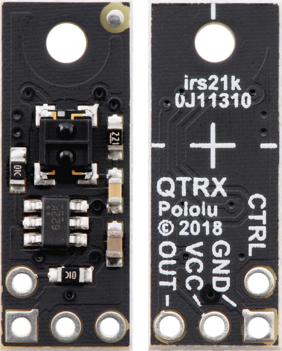 QTRXL-MD-01RC Reflectance Sensor: 1-Channel, 7.5mm Wide, RC Output, Long Range 