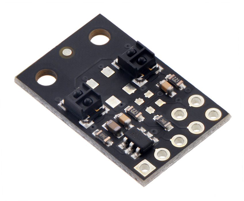 QTRX-MD-02RC Reflectance Sensor Array: 2-Channel, 8mm Pitch, RC Output, Low Current 