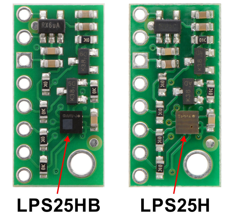 LPS25HB Pressure/Altitude Sensor Carrier with Voltage Regulator