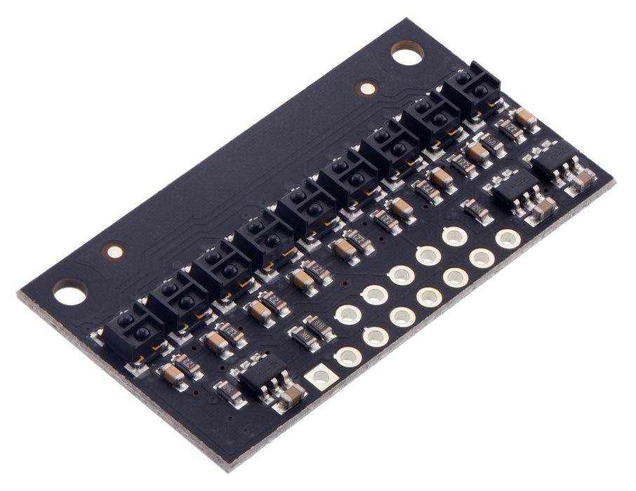 QTRX-HD-09RC Reflectance Sensor Array: 9-Channel, 4mm Pitch, RC Output, Low Current