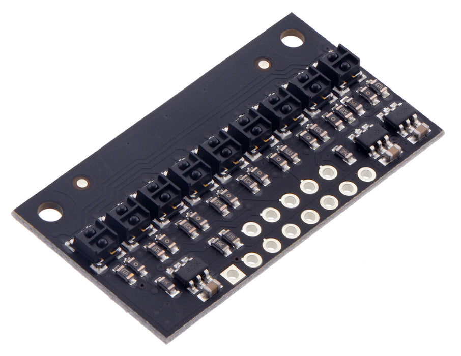 QTRX-HD-09A Reflectance Sensor Array: 9-Channel, 4mm Pitch, Analog Output, Low Current