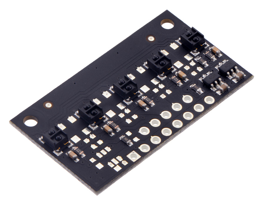 QTRX-MD-05RC Reflectance Sensor Array: 5-Channel, 8mm Pitch, RC Output, Low Current