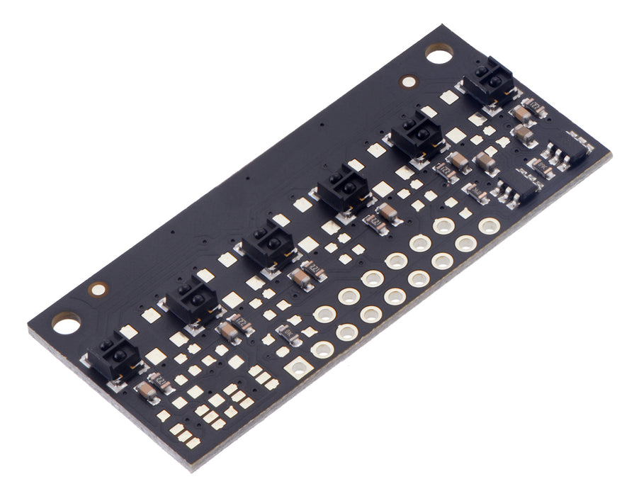 QTRX-MD-06RC Reflectance Sensor Array: 6-Channel, 8mm Pitch, RC Output, Low Current