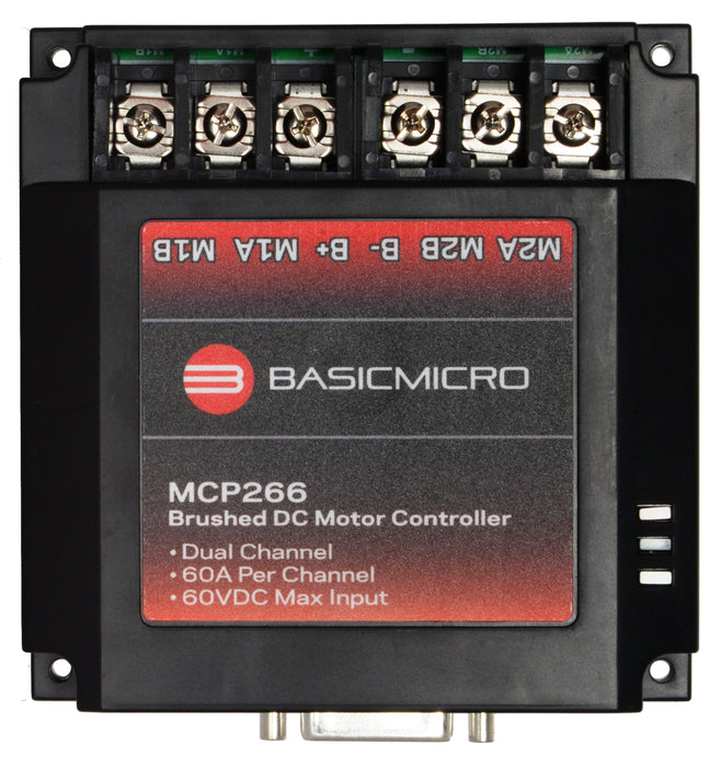 MCP266 Dual 60A, 60VDC Advanced Motor Controller