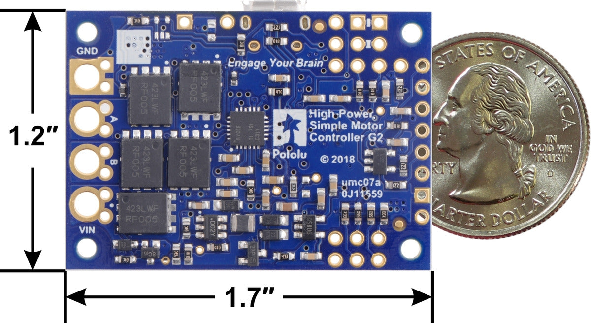 High-Power Simple Motor Controller G2 24v19