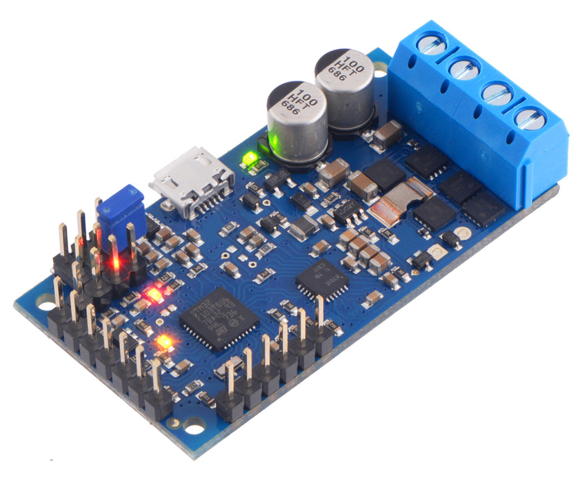 High-Power Simple Motor Controller G2 24v12 (Connectors Soldered)