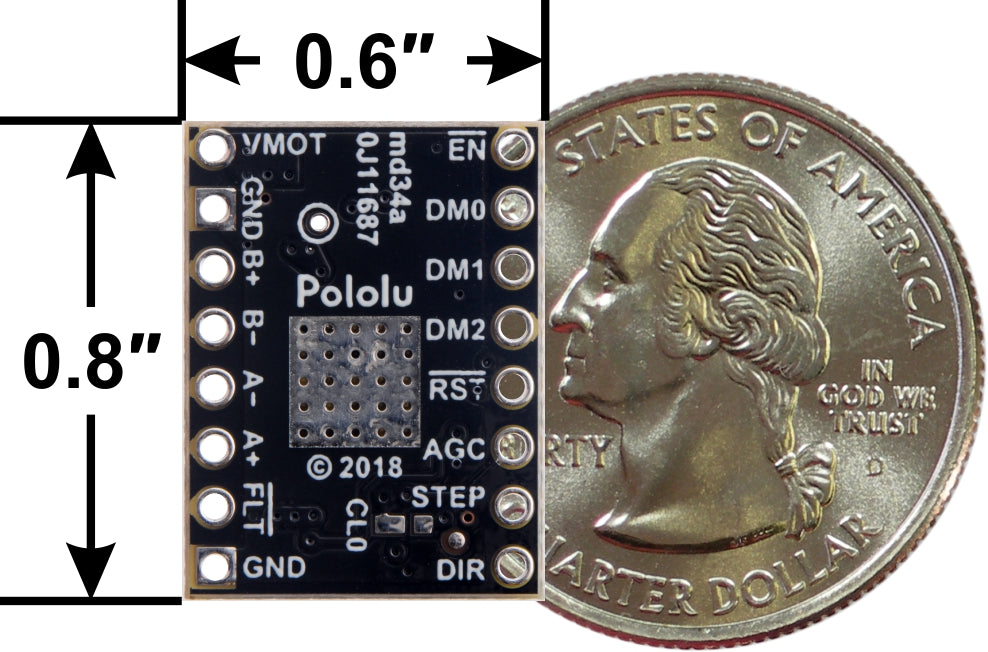 TB67S249FTG Stepper Motor Driver Compact Carrier