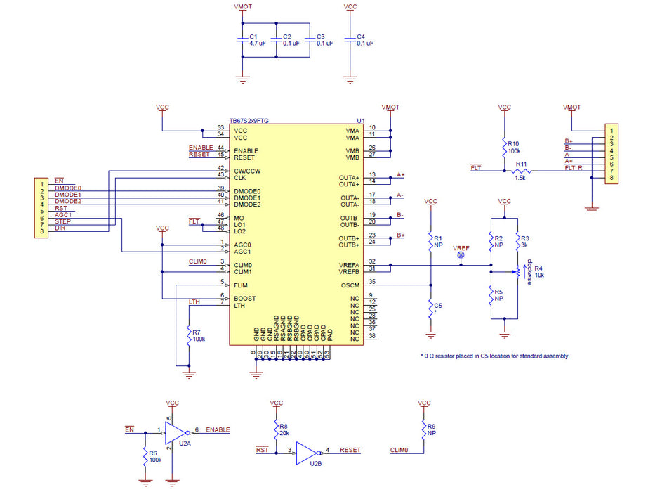 TB67S279FTG Stepper Motor Driver Compact Carrier