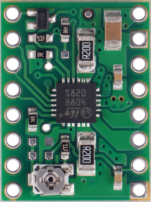 STSPIN820 Stepper Motor Driver Carrier (Header Pins Soldered)