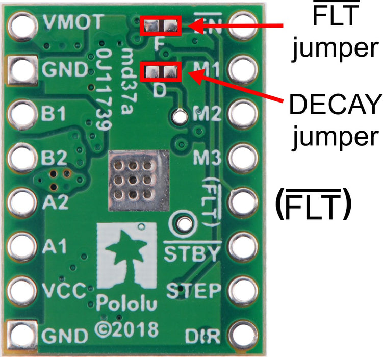 STSPIN820 Stepper Motor Driver Carrier (Header Pins Soldered)