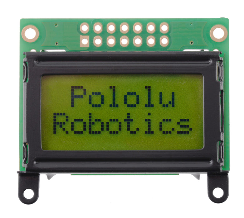 8×2 Character LCD - Black Bezel (Parallel Interface)