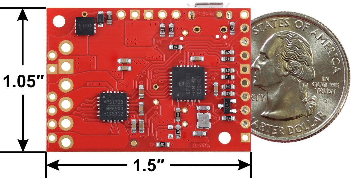 Tic T500 USB Multi-Interface Stepper Motor Controller (Connectors Soldered)