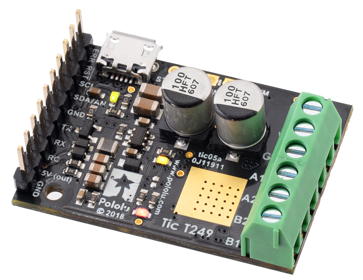 Tic T249 USB Multi-Interface Stepper Motor Controller (Connectors Sold ...