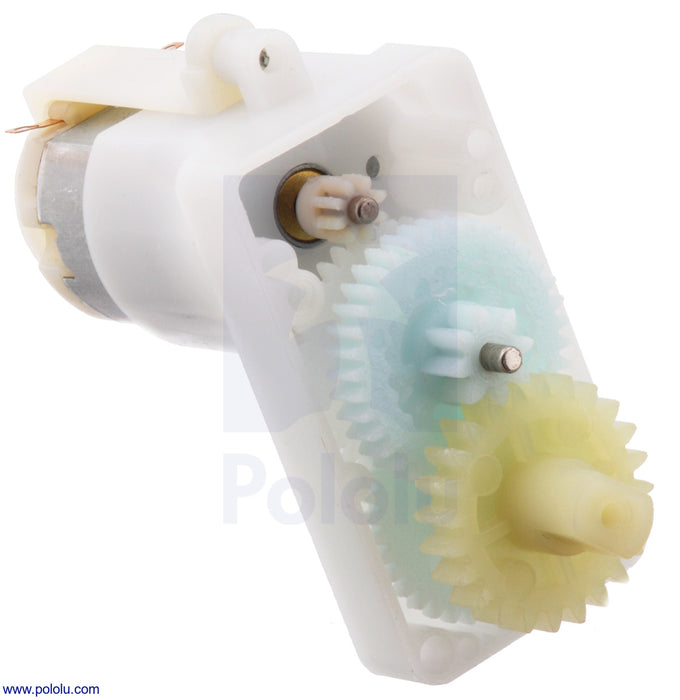 228:1 Plastic Gearmotor, Offset Output