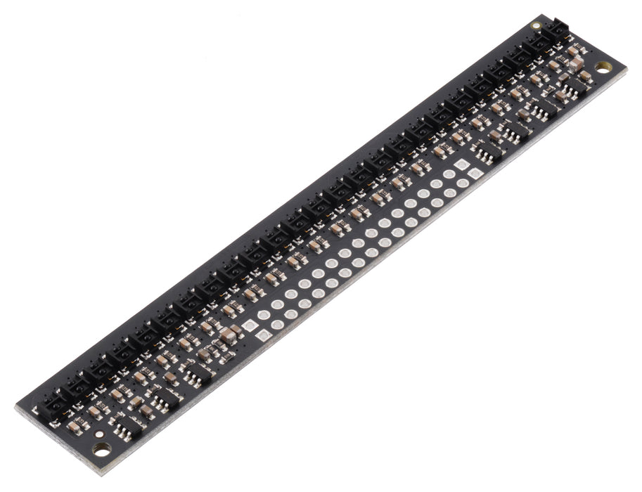 QTRX-HD-25RC Reflectance Sensor Array: 25-Channel, 4mm Pitch, RC Output, Low Current