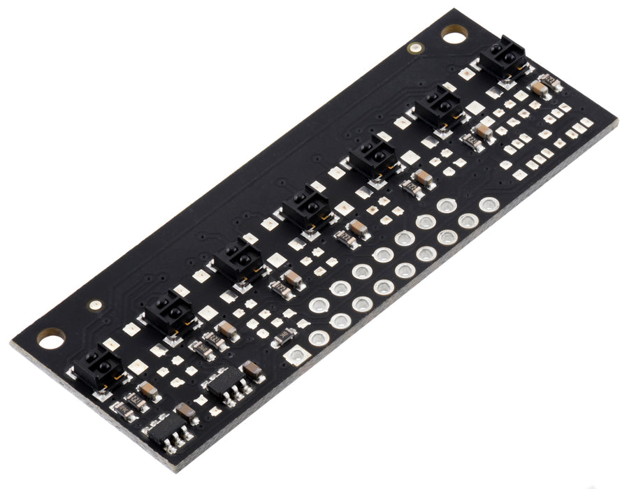 QTRX-MD-07RC Reflectance Sensor Array: 7-Channel, 8mm Pitch, RC Output, Low Current