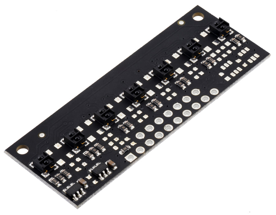 QTRX-MD-07A Reflectance Sensor Array: 7-Channel, 8mm Pitch, Analog Output, Low Current