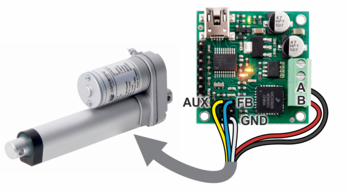 Jrk 21v3 USB Motor Controller with Feedback (Connectors Soldered)