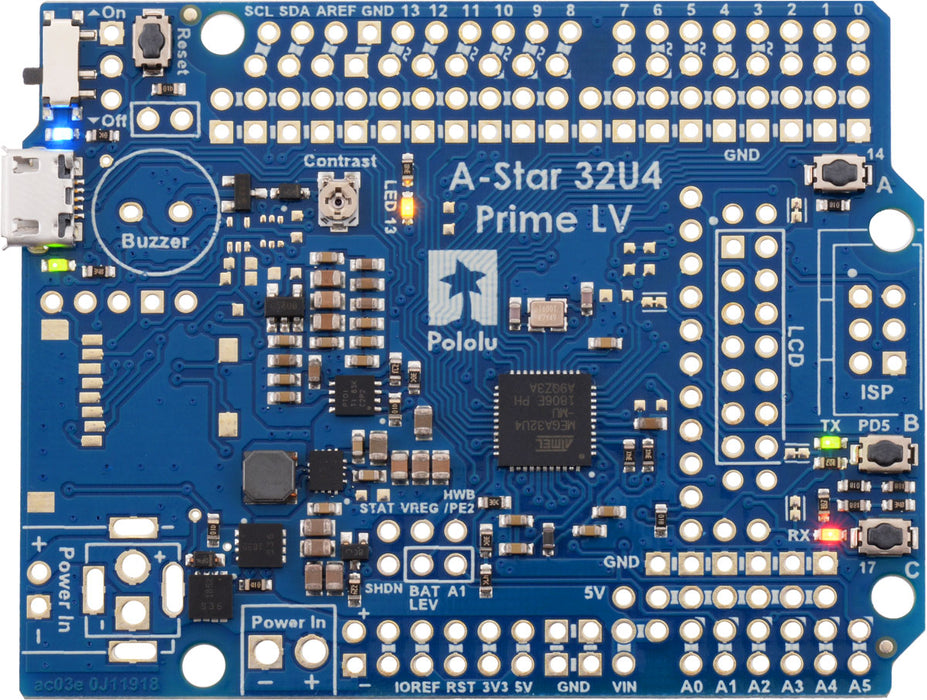 A-Star 32U4 Prime LV (SMT Components Only)