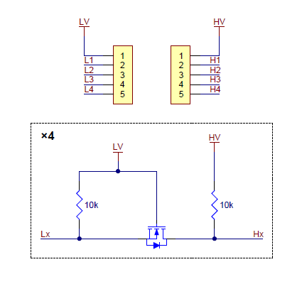 2595 - Pololu Logic Level Shifter, 4-Channel, Bidirectional