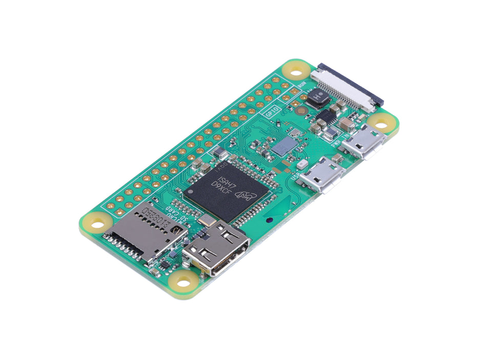 Raspberry Pi Zero W, WiFi/Bluetooth 4.1, Bluetooth Low Energy, HAT compatible 40-pin header, CSI camera connector, USRT, SPI, I2C