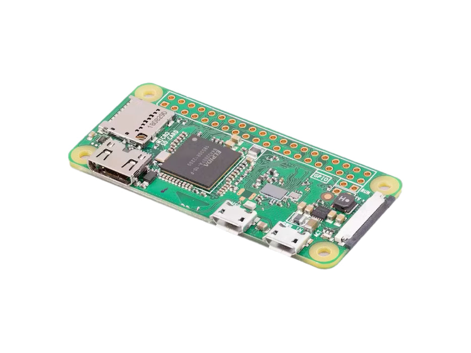 Raspberry Pi Zero W, WiFi/Bluetooth 4.1, Bluetooth Low Energy, HAT compatible 40-pin header, CSI camera connector, USRT, SPI, I2C