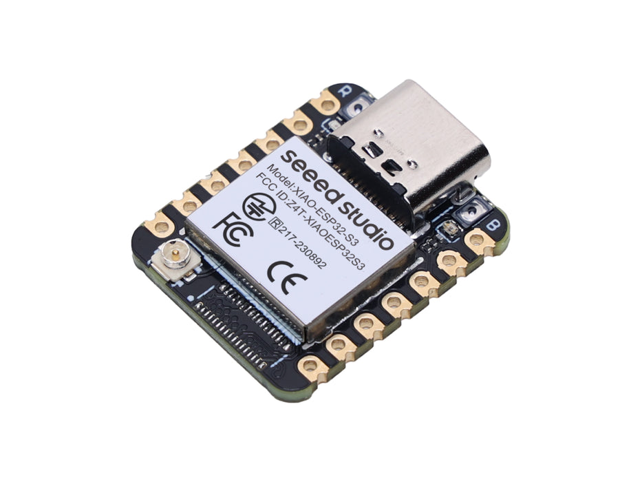 Seeed Studio XIAO ESP32S3 - 2.4GHz WiFi, BLE 5.0, 8MB PSRAM, 8MB FLASH, Dual-core, battery charge supported, power efficiency and rich Interface, ideal for Smart Homes, IoT, Wearable Devices, Robotics