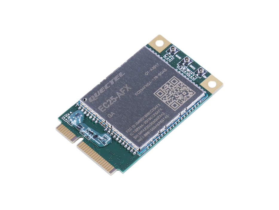 LTE Cat 4 EC25-AFXGA-mini-PCIe - 2G/3G/4G communication, built-in multiple GNSS, North American operators