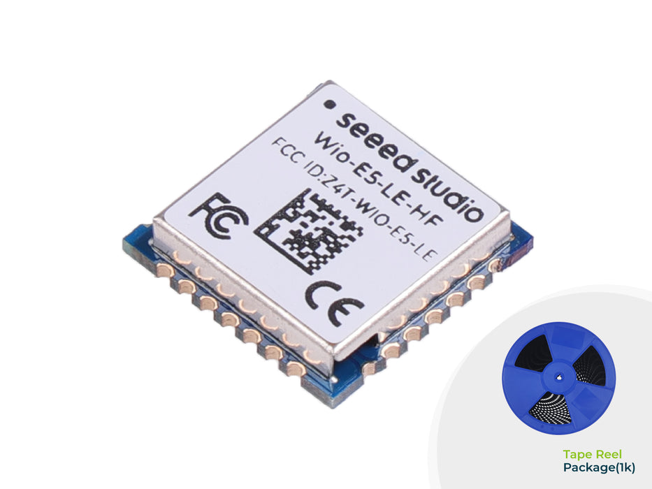 Wio-E5-LE Wireless Module (Tape Reel) - STM32WLE5JC, ARM Cortex-M4 and SX126x embedded, supports LoRaWAN on EU868 & US915