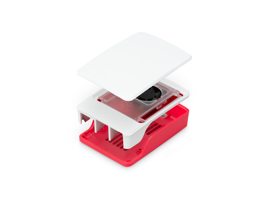 Raspberry Pi Official Case with Fan for Pi 5 Red/White