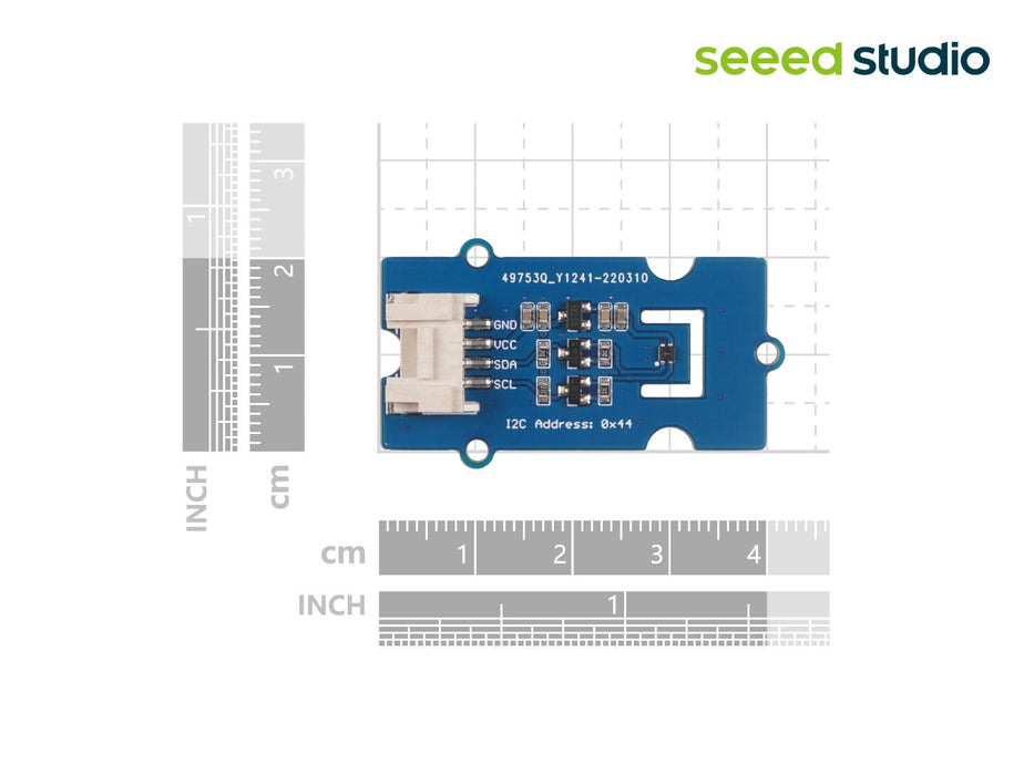 Grove - Temperature &amp; Humidity Sensor(SHT41), I2C, ±1.8% / max. ±2.5% RH and ±0.2°C Temp, ideal for Climate Monitoring, Smart Home