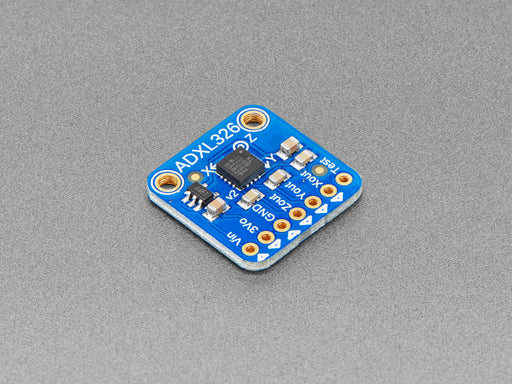 Angled shot of a ADXL326 5V ready triple-axis accelerometer.