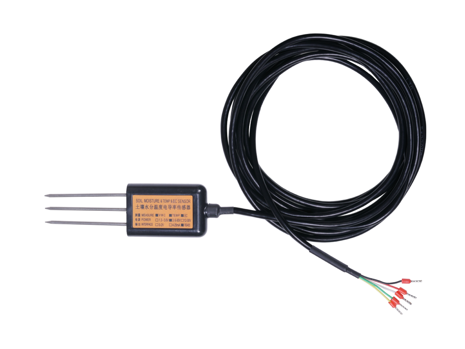 Industrial Soil Moisture & Temperature & EC Sensor MODBUS-RTU RS485 (S-Soil MTEC-02A)