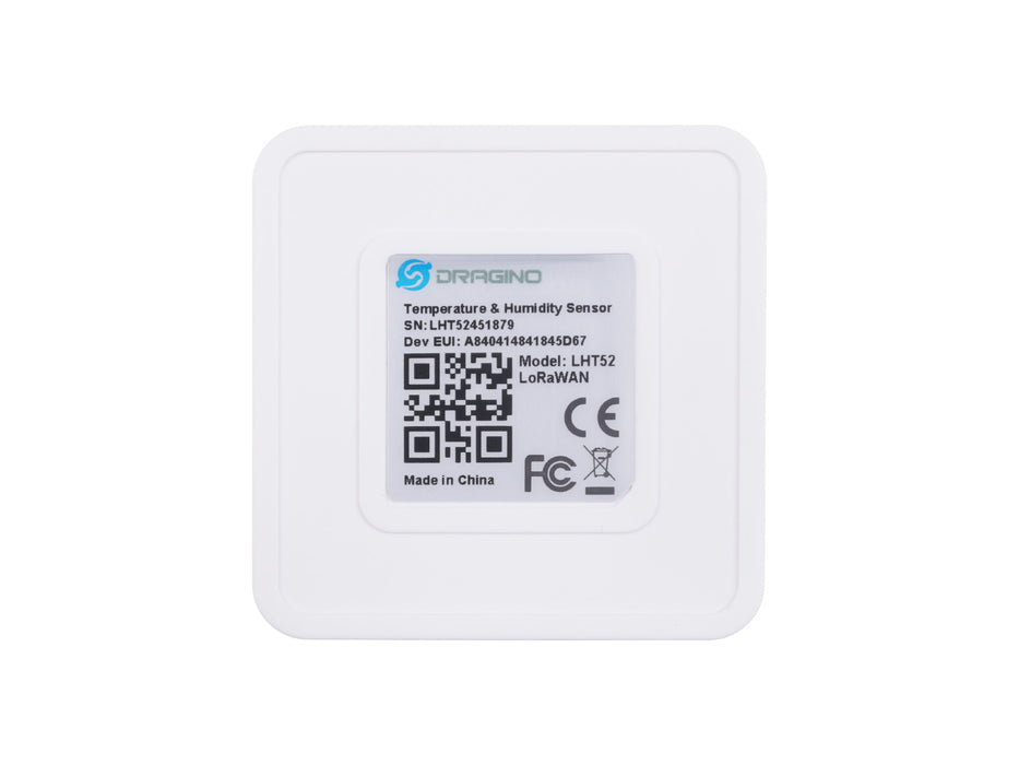 LHT52 Indoor LoRaWAN Air Temperature and Humidity Sensor - US915, Smart home, Smart office, Smart factory